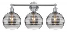  616-3W-PC-G556-8SM - Rochester - 3 Light - 26 inch - Polished Chrome - Bath Vanity Light