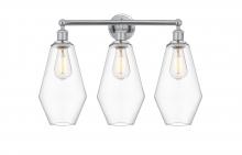  616-3W-PC-G652-7 - Cindyrella - 3 Light - 25 inch - Polished Chrome - Bath Vanity Light