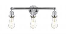  616-3W-PC - Edison - 3 Light - 20 inch - Polished Chrome - Bath Vanity Light