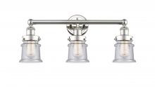  616-3W-PN-G184S - Canton - 3 Light - 23 inch - Polished Nickel - Bath Vanity Light