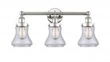  616-3W-PN-G192 - Bellmont - 3 Light - 24 inch - Polished Nickel - Bath Vanity Light