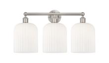 Innovations Lighting 616-3W-SN-G559-8GWH - Bridal Veil - 3 Light - 23 inch - Brushed Satin Nickel - Bath Vanity Light