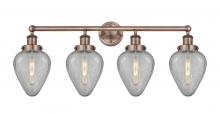  616-4W-AC-G165 - Geneseo - 4 Light - 34 inch - Antique Copper - Bath Vanity Light