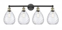  616-4W-BAB-G372 - Waverly - 4 Light - 35 inch - Black Antique Brass - Bath Vanity Light