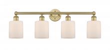  616-4W-BB-G111 - Cobbleskill - 4 Light - 32 inch - Brushed Brass - Bath Vanity Light