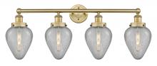  616-4W-BB-G165 - Geneseo - 4 Light - 34 inch - Brushed Brass - Bath Vanity Light