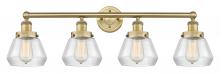  616-4W-BB-G172 - Fulton - 4 Light - 34 inch - Brushed Brass - Bath Vanity Light