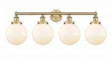  616-4W-BB-G201-8 - Beacon - 4 Light - 35 inch - Brushed Brass - Bath Vanity Light