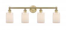  616-4W-BB-G341 - Hadley - 4 Light - 32 inch - Brushed Brass - Bath Vanity Light