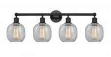  616-4W-BK-G105 - Belfast - 4 Light - 33 inch - Matte Black - Bath Vanity Light