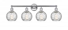  616-4W-PC-G1215-6 - Athens Water Glass - 4 Light - 33 inch - Polished Chrome - Bath Vanity Light