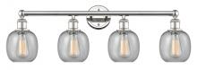  616-4W-PN-G104 - Belfast - 4 Light - 33 inch - Polished Nickel - Bath Vanity Light