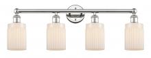  616-4W-PN-G341 - Hadley - 4 Light - 32 inch - Polished Nickel - Bath Vanity Light