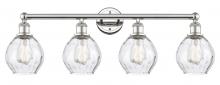  616-4W-PN-G362 - Waverly - 4 Light - 33 inch - Polished Nickel - Bath Vanity Light