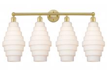  616-4W-SG-G671-8 - Cascade - 4 Light - 35 inch - Satin Gold - Bath Vanity Light