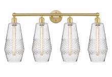  616-4W-SG-G684-7 - Windham - 4 Light - 34 inch - Satin Gold - Bath Vanity Light