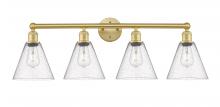  616-4W-SG-GBC-84 - Berkshire - 4 Light - 35 inch - Satin Gold - Bath Vanity Light