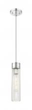  617-1S-PC-G617-11SCL - Boreas - 1 Light - 3 inch - Polished Chrome - Stem Hung - Mini Pendant