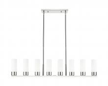 Innovations Lighting 617-8I-PN-G617-8WH - Boreas - 6 Light - 48 inch - Polished Nickel - Linear Pendant