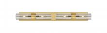  617S-4W-BB-G617-8SM - Boreas - 4 Light - 39 inch - Brushed Brass - Bath Vanity Light