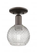 Innovations Lighting 716-1C-OB-G122C-6CL - Athens - 1 Light - 6 inch - Oil Rubbed Bronze - Semi-Flush Mount