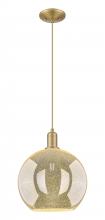 Innovations Lighting 716-1P-BB-G128-12 - Athens - 1 Light - 12 inch - Brushed Brass - Cord hung - Mini Pendant