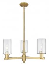 Innovations Lighting 716-3CR-BB-G802 - Clymer - 3 Light - 26 inch - Brushed Brass - Stem hung - Pendant