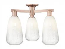 Innovations Lighting 716-3F-AC-G480-6OP - Brookhaven Almond - 3 Light - 6 inch - Antique Copper - Semi-Flush Mount