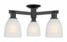 Innovations Lighting 716-3F-BK-G441 - Brookfield - 3 Light - 23 inch - Matte Black - Semi-Flush Mount