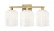 Innovations Lighting 716-3W-BB-G559-8GWH - Bridal Veil - 3 Light - 27 inch - Brushed Brass - Bath Vanity Light