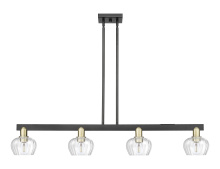 Innovations Lighting 716-4I-BAB-G92 - Fenton - 4 Light - 49 inch - Black Antique Brass - Stem hung - Island Light