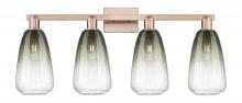 Innovations Lighting 716-4W-AC-G480-6SL - Brookhaven Almond - 4 Light - 36 inch - Antique Copper - Bath Vanity Light