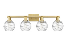 Innovations Lighting 716-4W-BB-G1213-6CL - Athens Deco Swirl - 4 Light - 36 inch - Brushed Brass - Bath Vanity Light