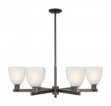 Innovations Lighting 716-6CR-OB-G381 - Castile - 6 Light - 36 inch - Oil Rubbed Bronze - Stem hung - Chandelier