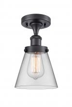 Innovations Lighting 916-1C-BK-G62 - Cone - 1 Light - 6 inch - Matte Black - Semi-Flush Mount