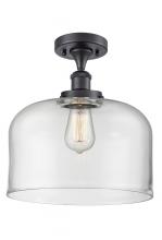 Innovations Lighting 916-1C-BK-G72-L - Bell - 1 Light - 12 inch - Matte Black - Semi-Flush Mount