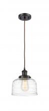  916-1P-OB-G713 - Bell - 1 Light - 8 inch - Oil Rubbed Bronze - Cord hung - Mini Pendant