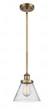  916-1S-BB-G44 - Cone - 1 Light - 8 inch - Brushed Brass - Mini Pendant