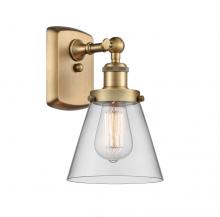  916-1W-BB-G62 - Cone - 1 Light - 6 inch - Brushed Brass - Sconce