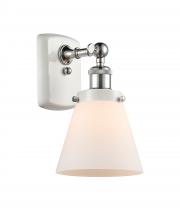  916-1W-WPC-G61 - Cone - 1 Light - 6 inch - White Polished Chrome - Sconce