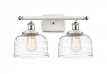  916-2W-WPC-G713 - Bell - 2 Light - 18 inch - White Polished Chrome - Bath Vanity Light