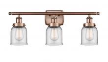  916-3W-AC-G52 - Bell - 3 Light - 26 inch - Antique Copper - Bath Vanity Light