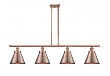  916-4I-AC-M13-AC - Appalachian - 4 Light - 48 inch - Antique Copper - Stem Hung - Island Light