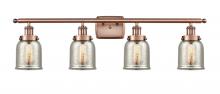  916-4W-AC-G58 - Bell - 4 Light - 36 inch - Antique Copper - Bath Vanity Light