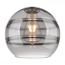  G556-8SM - Rochester 8" Light Smoke Glass