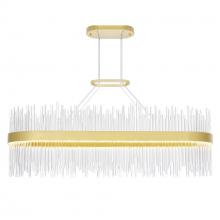 CWI Lighting 1063P39-169-RC - Genevieve Integrated LED 39in Medallion Gold Chandelier