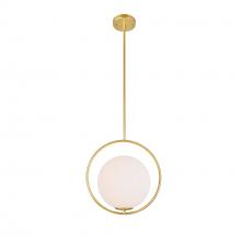  1212P14-1-169 - Celeste 1 Light Mini Pendant With Medallion Gold Finish