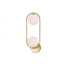  1212W6-2-169 - Celeste 2 Light Sconce With Medallion Gold Finish