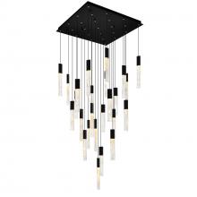  1589P28-25-101 - Greta Integrated LED Black Chandelier