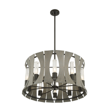  38164-019 - Pennino, 10LT LTChandelier, Gray